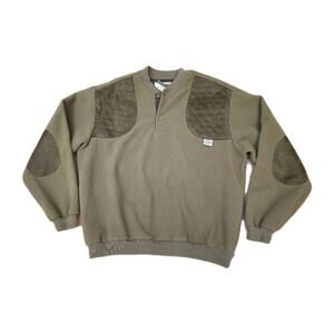 HEAVY Boyt Harness Company Shooting Jacket Elbow Pads Green/Brown Large